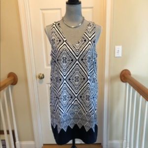 One ❤️ Clothing Los Angeles navy & white dress. Summer comfort and class, Size M